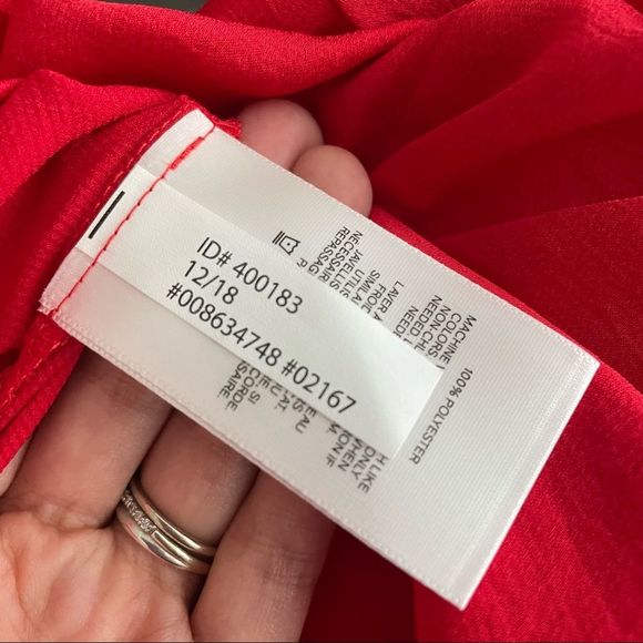 Express Red Halter Top - Picture 4 of 5